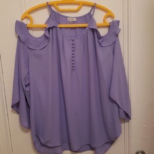 Flowy off-shoulder blouse